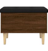 VidaXL Opbergbankje 62x42x46 cm bewerkt hout bruineikenkleurig