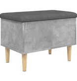 VidaXL Opbergbankje 62x42x46 cm bewerkt hout betongrijs