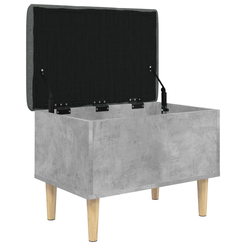 VidaXL Opbergbankje 62x42x46 cm bewerkt hout betongrijs