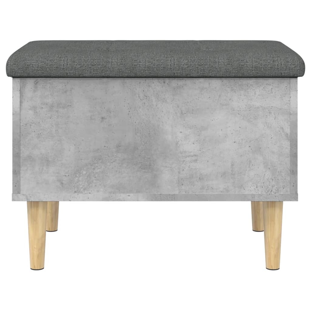 VidaXL Opbergbankje 62x42x46 cm bewerkt hout betongrijs