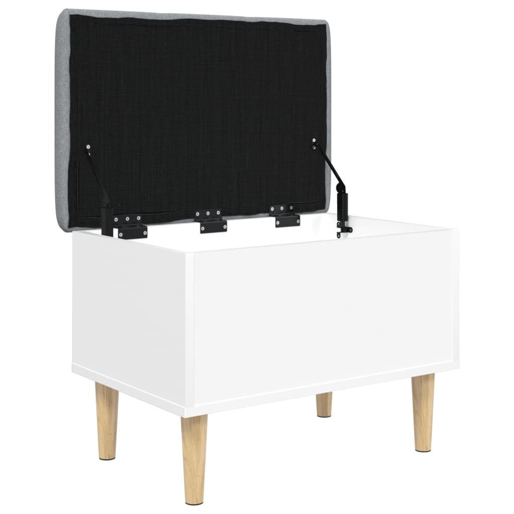 VidaXL Opbergbankje 62x42x46 cm bewerkt hout wit