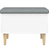 VidaXL Opbergbankje 62x42x46 cm bewerkt hout wit