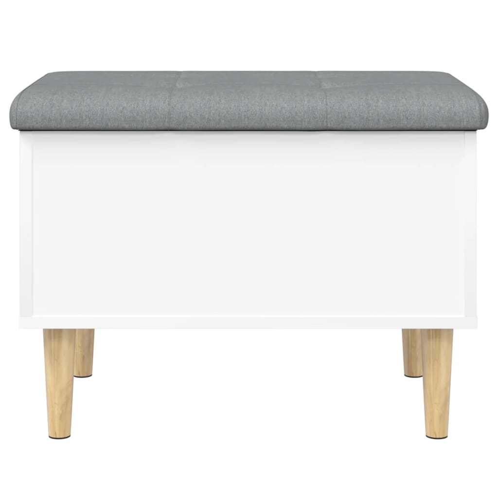 VidaXL Opbergbankje 62x42x46 cm bewerkt hout wit