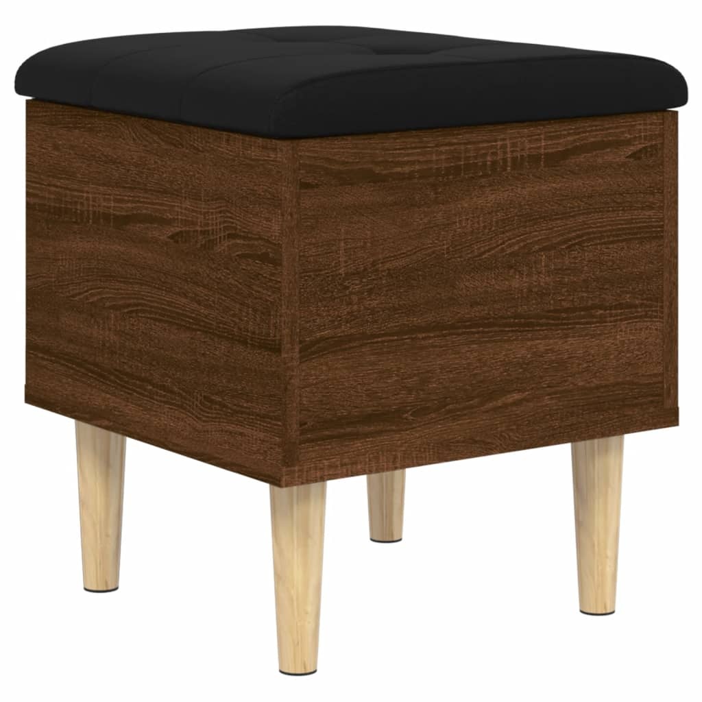 VidaXL Opbergbankje 42x42x46 cm bewerkt hout bruineikenkleurig