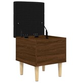 VidaXL Opbergbankje 42x42x46 cm bewerkt hout bruineikenkleurig