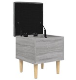 VidaXL Opbergbankje 42x42x46 cm bewerkt hout grijs sonoma eikenkleurig