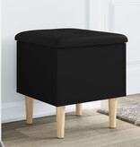 VidaXL Opbergbank 42x42x46 cm bewerkt hout zwart