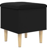 VidaXL Opbergbank 42x42x46 cm bewerkt hout zwart