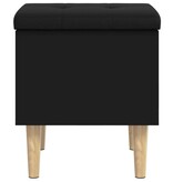 VidaXL Opbergbank 42x42x46 cm bewerkt hout zwart