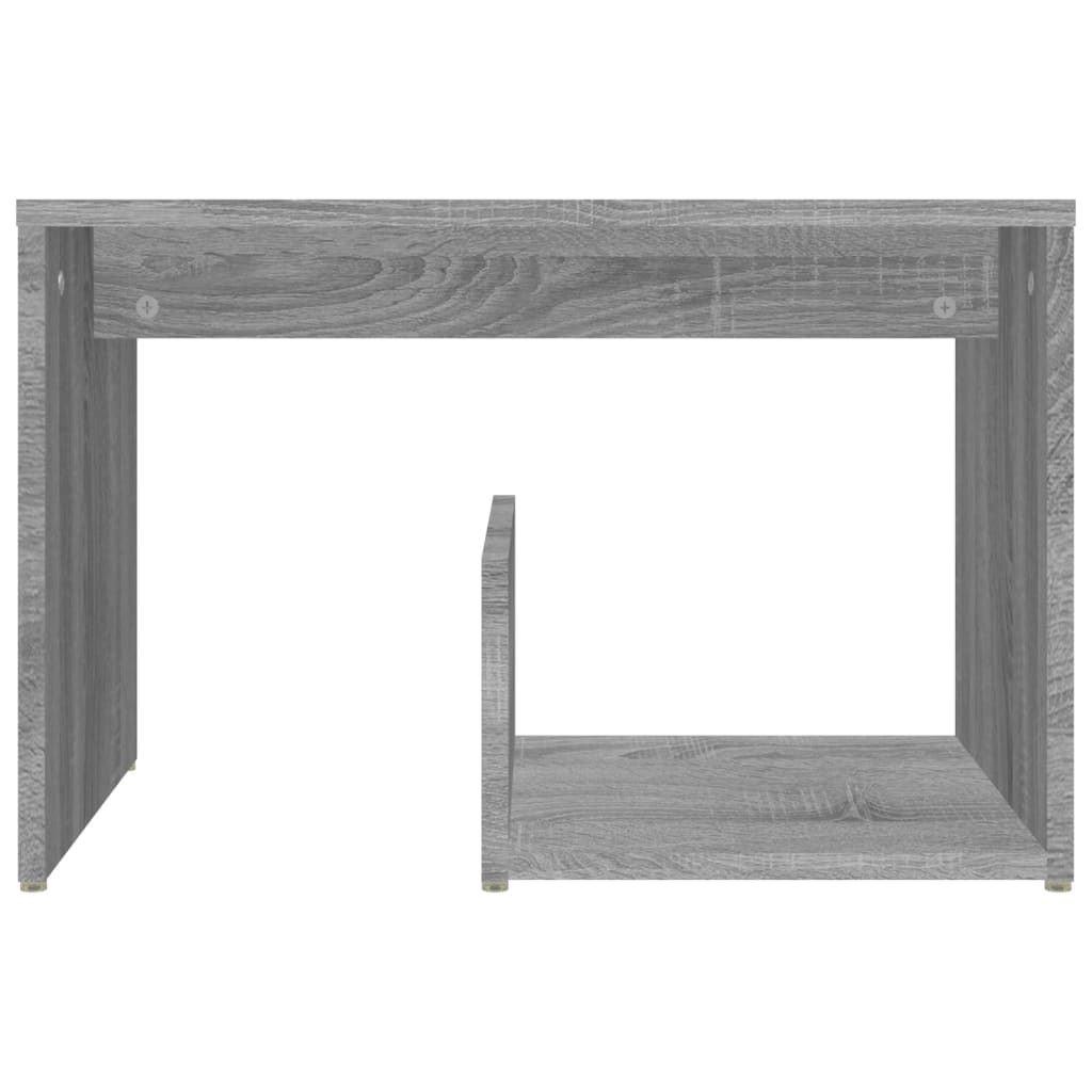 vidaXL Bijzettafel 59x36x38 cm bewerkt hout grijs sonoma eikenkleurig