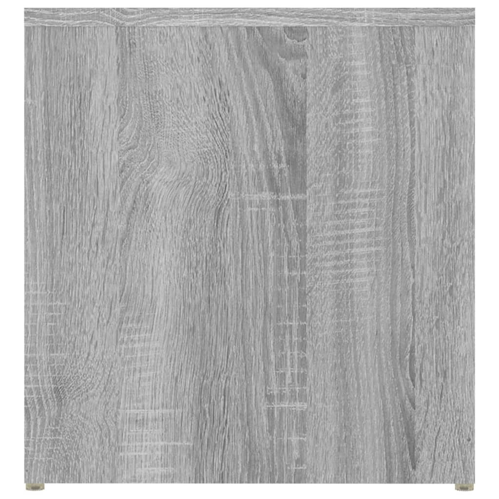 vidaXL Bijzettafel 59x36x38 cm bewerkt hout grijs sonoma eikenkleurig