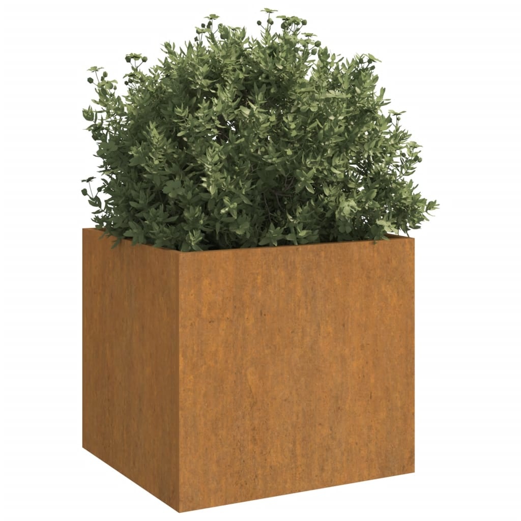 vidaXL Plantenbakken 2 st 49x47x46 cm cortenstaal