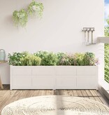 vidaXL Plantenbak 180x50x50 cm massief grenenhout wit