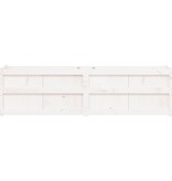 VidaXL Plantenbak 180x50x50 cm massief grenenhout wit