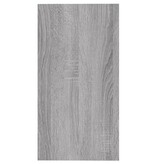 VidaXL Bijzettafel 50x26x50 cm bewerkt hout grijs sonoma eikenkleurig