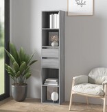 VidaXL Boekenkast 36x30x171 cm bewerkt hout grijs sonoma eikenkleurig