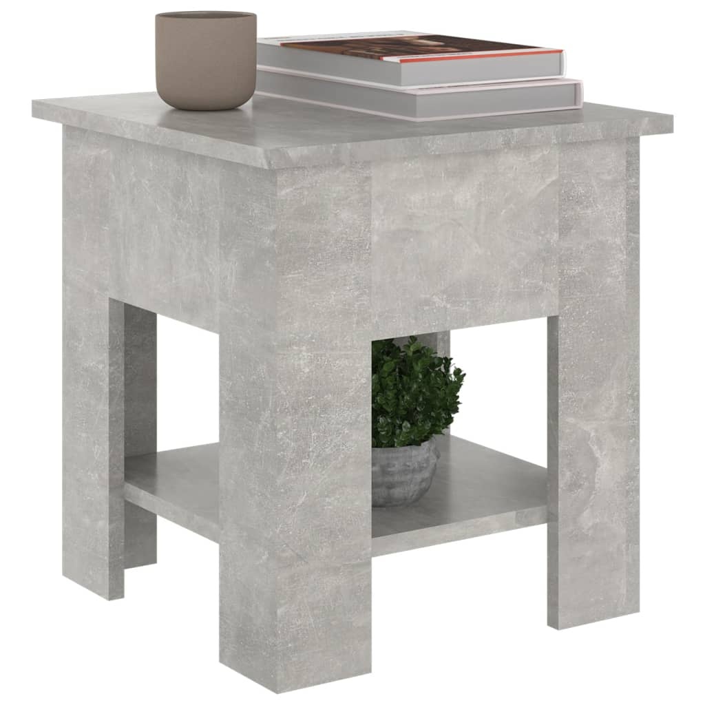 VidaXL Salontafel 40x40x42 cm bewerkt hout betongrijs