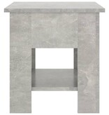 VidaXL Salontafel 40x40x42 cm bewerkt hout betongrijs