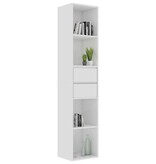 vidaXL Boekenkast 36x30x171 cm spaanplaat hoogglans wit