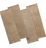 VidaXL 16 st Tegel Salisbury leer zandbeige