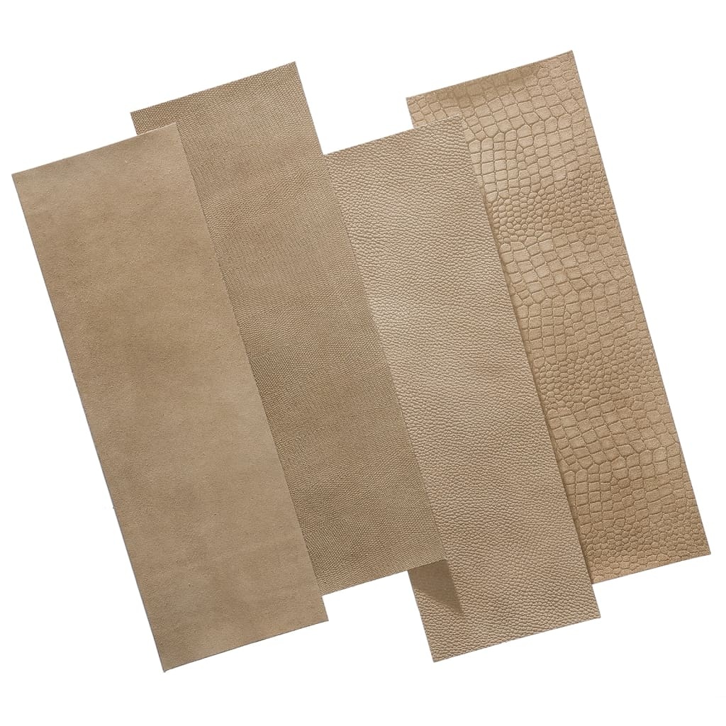 VidaXL 16 st Tegel Salisbury leer zandbeige