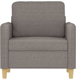 vidaXL Fauteuil 60 cm stof taupe