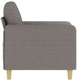 vidaXL Fauteuil 60 cm stof taupe