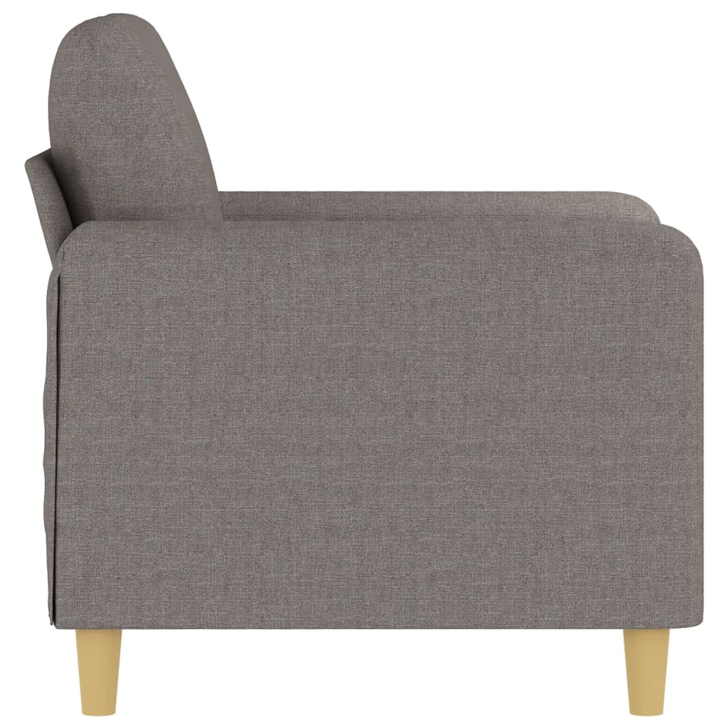 vidaXL Fauteuil 60 cm stof taupe