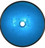 vidaXL Wasbak 42x14 cm gehard glas blauw