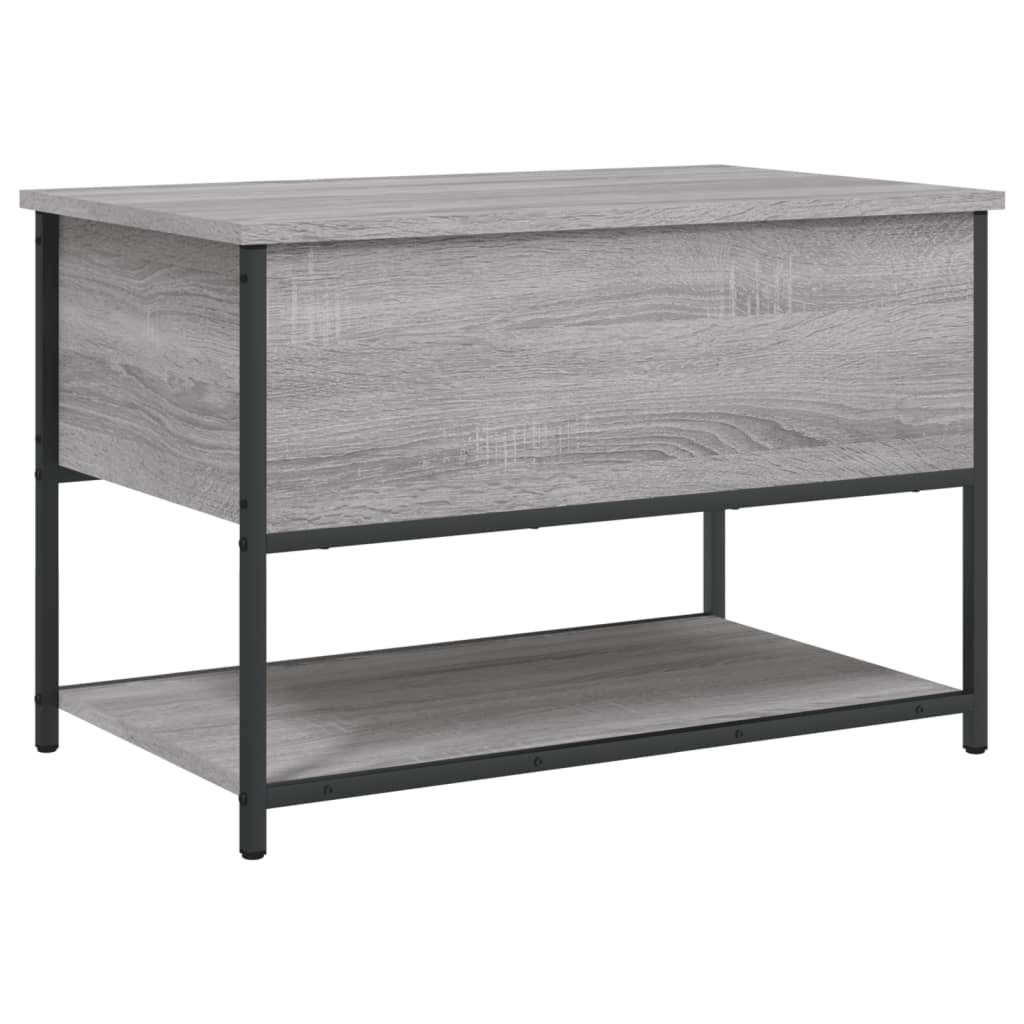 VidaXL Opbergbankje 70x42,5x47 cm bewerkt hout grijs sonoma eikenkleur