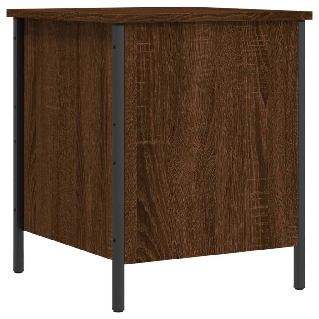 VidaXL Opbergbankje 40x42,5x50 cm bewerkt hout bruineikenkleurig