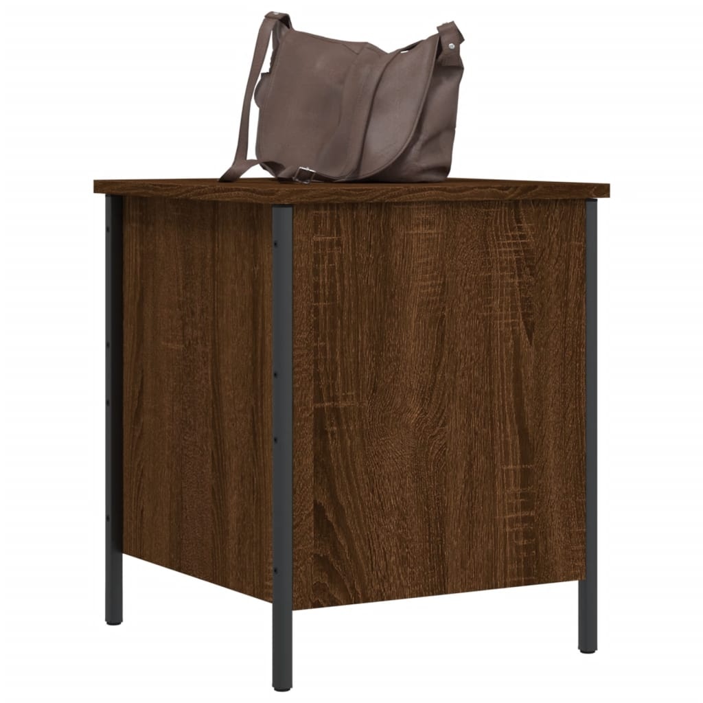 VidaXL Opbergbankje 40x42,5x50 cm bewerkt hout bruineikenkleurig