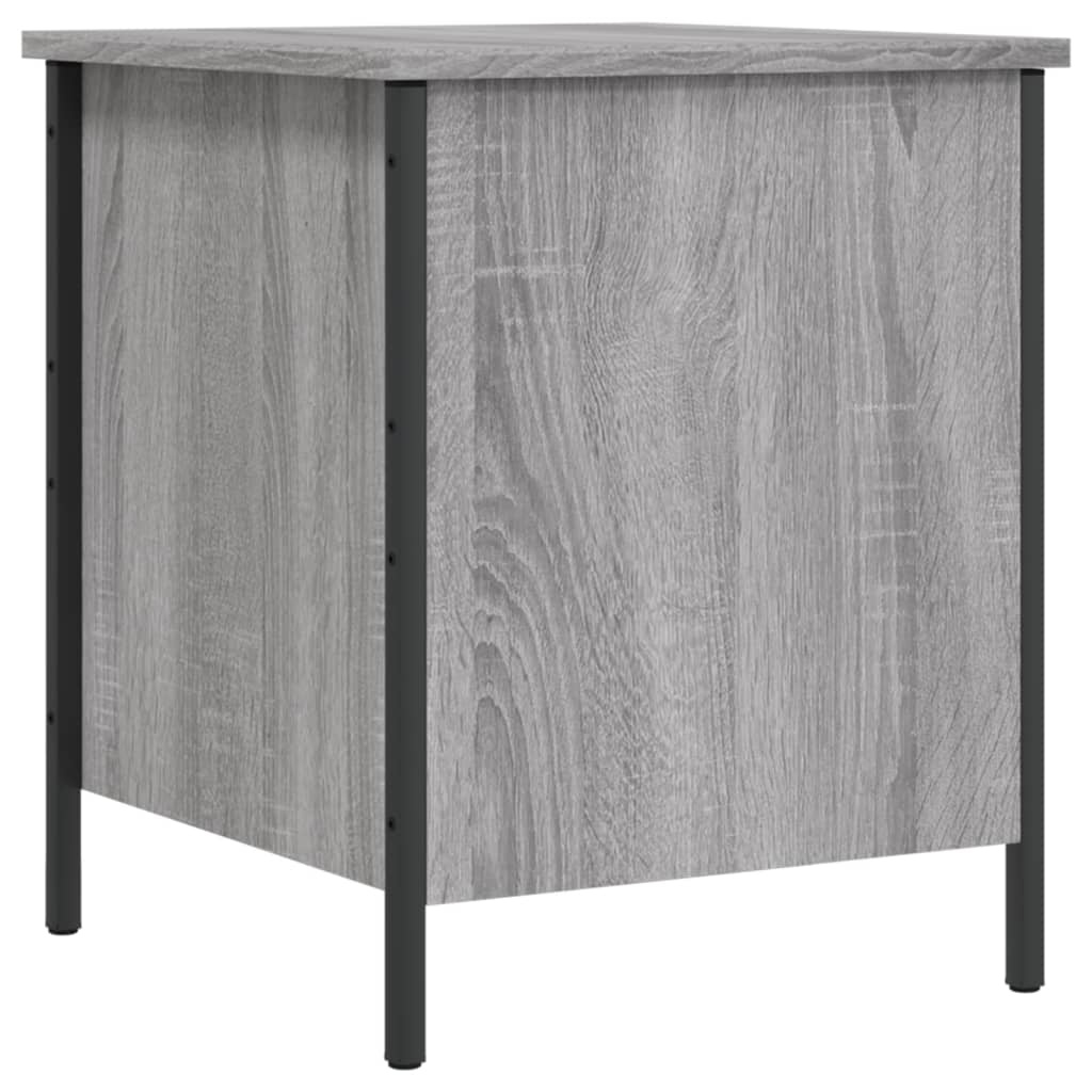 VidaXL Opbergbankje 40x42,5x50 cm bewerkt hout grijs sonoma eikenkleur