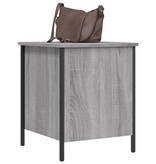 VidaXL Opbergbankje 40x42,5x50 cm bewerkt hout grijs sonoma eikenkleur