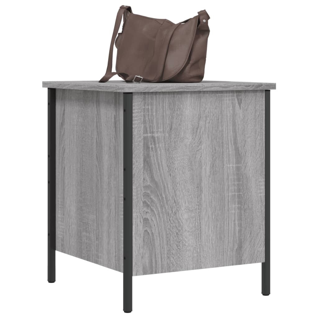 VidaXL Opbergbankje 40x42,5x50 cm bewerkt hout grijs sonoma eikenkleur