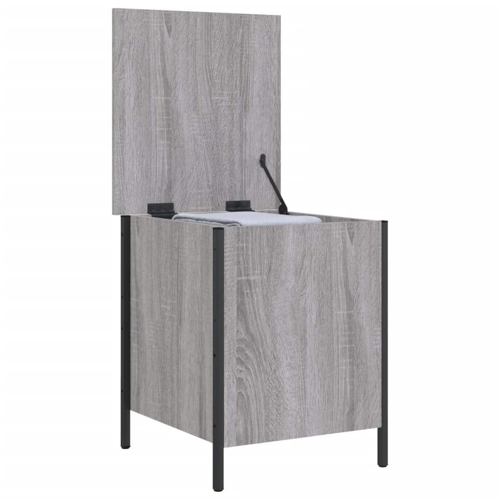 VidaXL Opbergbankje 40x42,5x50 cm bewerkt hout grijs sonoma eikenkleur