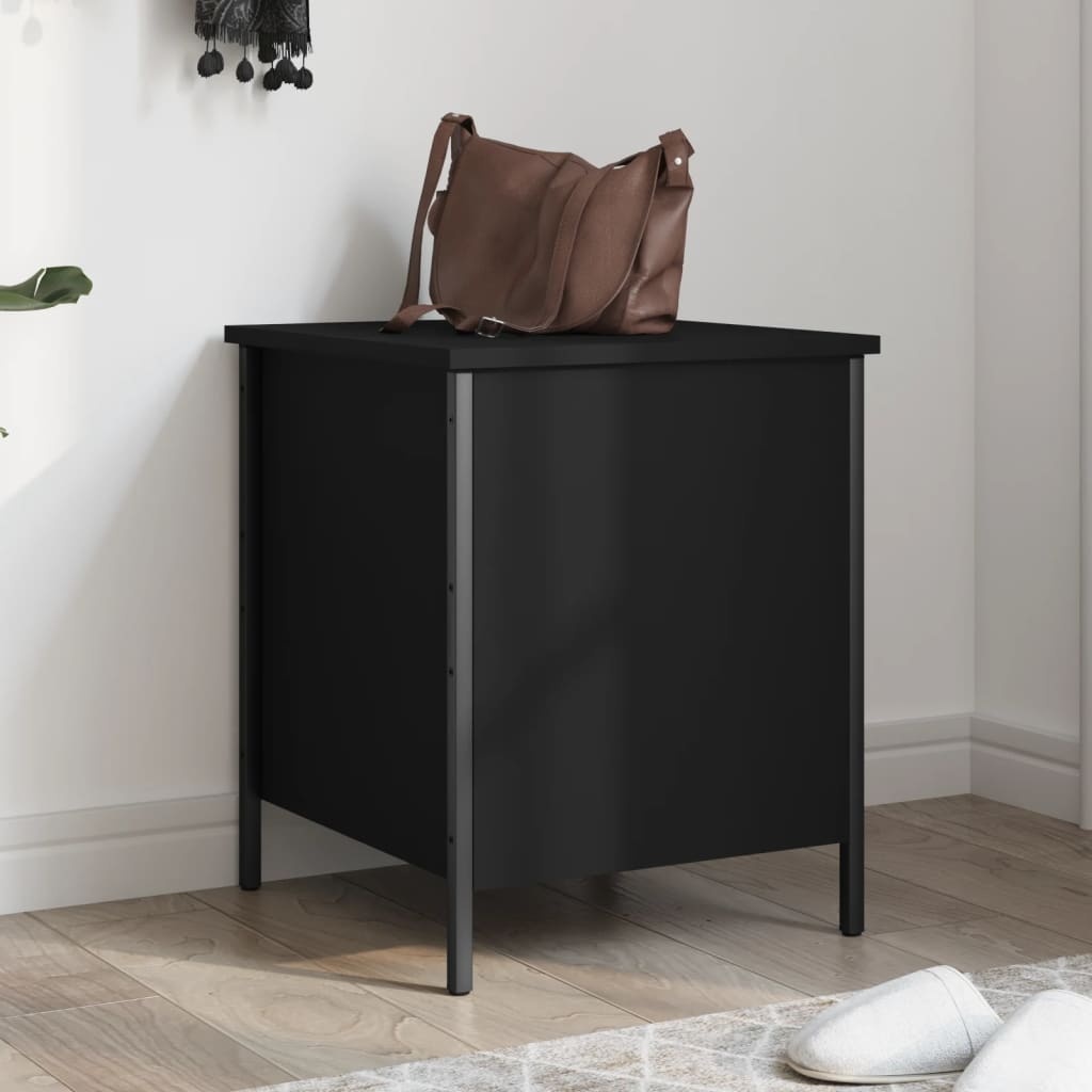 VidaXL Opbergbankje 40x42,5x50 cm bewerkt hout zwart