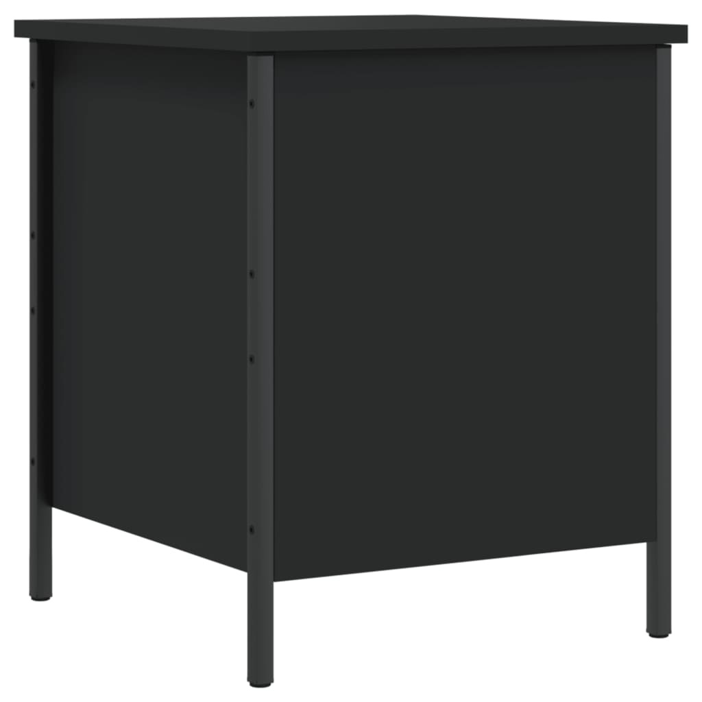 VidaXL Opbergbankje 40x42,5x50 cm bewerkt hout zwart