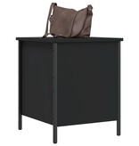 VidaXL Opbergbankje 40x42,5x50 cm bewerkt hout zwart