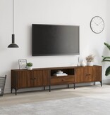 vidaXL Tv-meubel met lade 200x25x44 cm bewerkt hout bruineikenkleurig