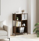 VidaXL Boekenkast 72x28x109 cm bewerkt hout bruineikenkleurig