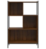 VidaXL Boekenkast 72x28x109 cm bewerkt hout bruineikenkleurig