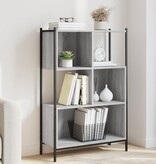 VidaXL Boekenkast 72x28x109 cm bewerkt hout grijs sonoma eikenkleurig