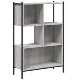 VidaXL Boekenkast 72x28x109 cm bewerkt hout grijs sonoma eikenkleurig