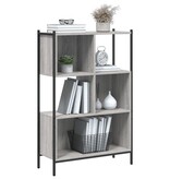 VidaXL Boekenkast 72x28x109 cm bewerkt hout grijs sonoma eikenkleurig