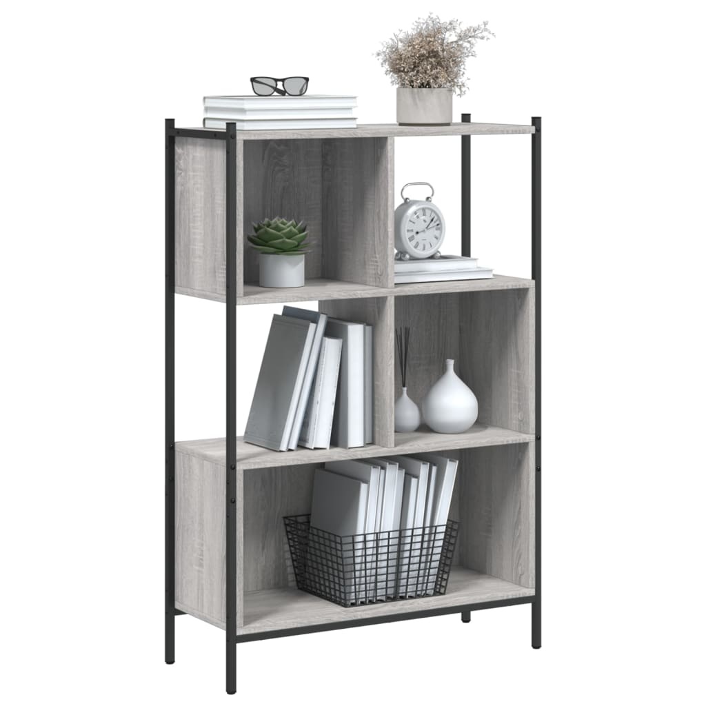 VidaXL Boekenkast 72x28x109 cm bewerkt hout grijs sonoma eikenkleurig