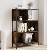 VidaXL Boekenkast 72x28x109 cm bewerkt hout gerookt eikenkleurig