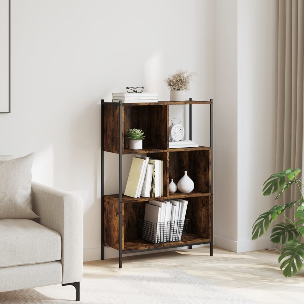 VidaXL Boekenkast 72x28x109 cm bewerkt hout gerookt eikenkleurig