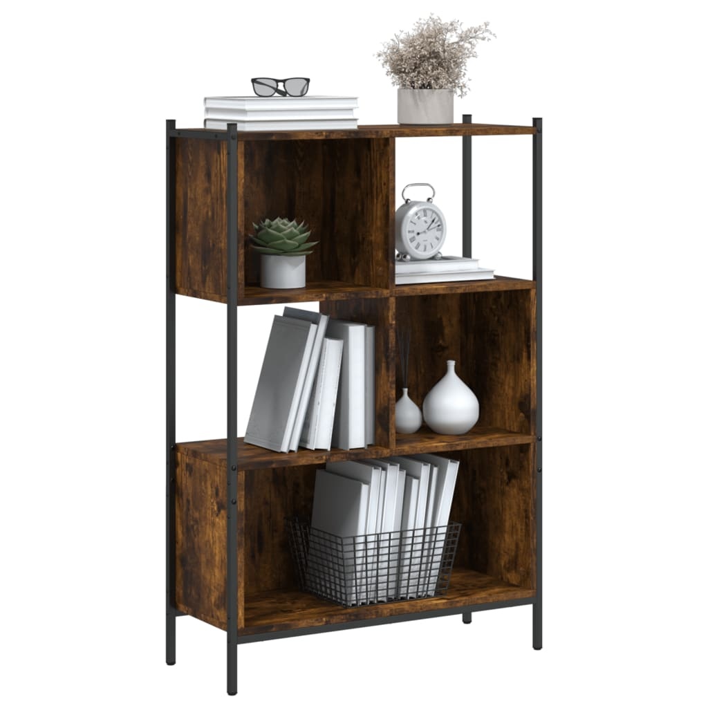 VidaXL Boekenkast 72x28x109 cm bewerkt hout gerookt eikenkleurig