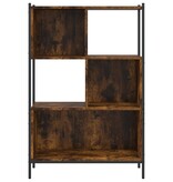 VidaXL Boekenkast 72x28x109 cm bewerkt hout gerookt eikenkleurig